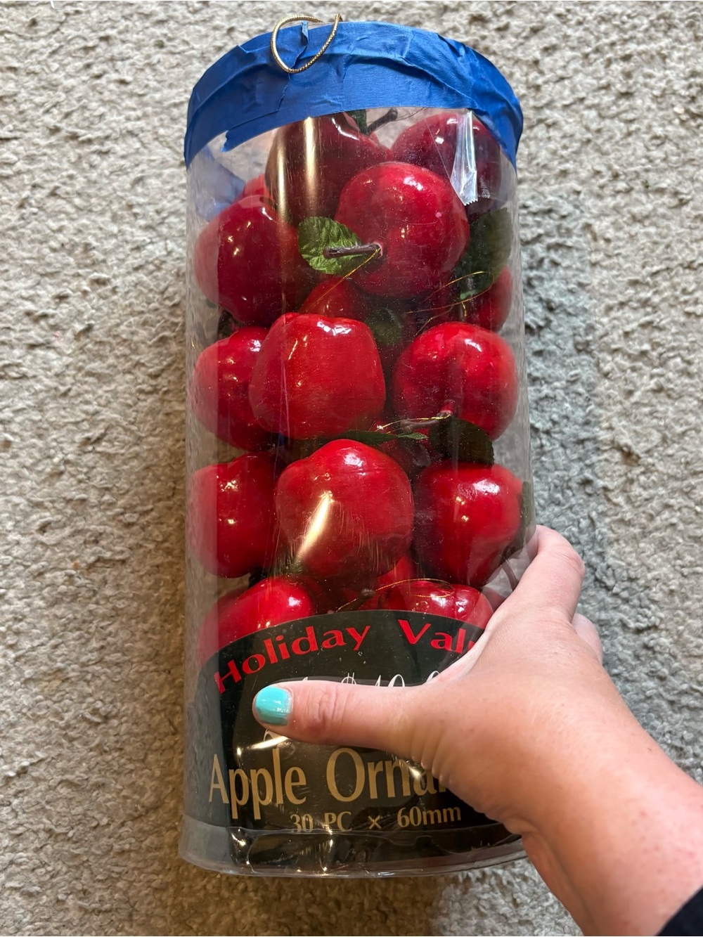 Vintage Red Apple Ornaments - Pack of 30 Kitschy Cottage Core